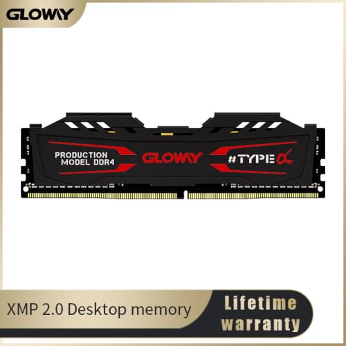 Gloway ram ddr4 8GB memory 3000MHz 1.35V desktop dimm High performance factory price