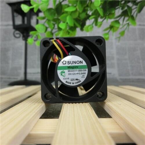 Original SUNON MB40201V1-0000-G99 DC 12V 0.84W 3-wire power supply cooling fan
