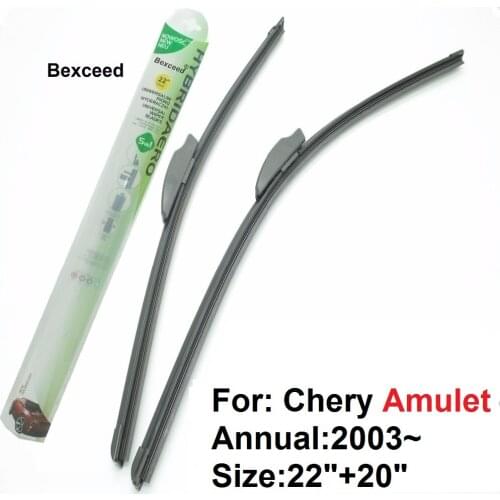 Flat Wiper Blade for Chery Amulet 22"+20" High Quality Bexceed of Car Windshield Windscreen