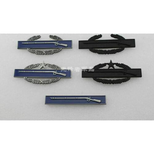 FULL SET US Army Metal Subdued Combat Infantry Badge Qualification Pin Brooch armyshop2008