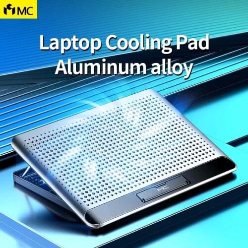 Portable Aluminum Alloy Laptop Cooling Pad Suitable for 12-18 Inch Gaming Laptop Wind Speed Adjustable Laptop Stand