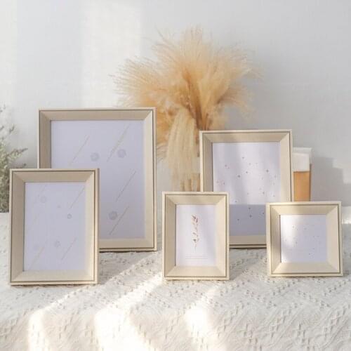 Nordic Modern Style Photo Frame Desktop&Hanging Wall Art Painting Frames For Home Decor Picture Frame Table Family Photo Display