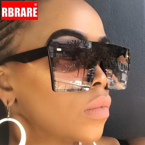 RBRARE Square Oversize Sunglasses Women 2021 High Quality Gradient Sunglasses Women Luxury Brand Sun Glasses Gafas De Sol Mujer