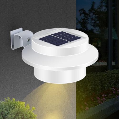 LED Solar Fence Lights Outdoor Corridor Wall Lights Wireless Eaves Lights Suitable for Garden Lawn and Courtyard Decoration