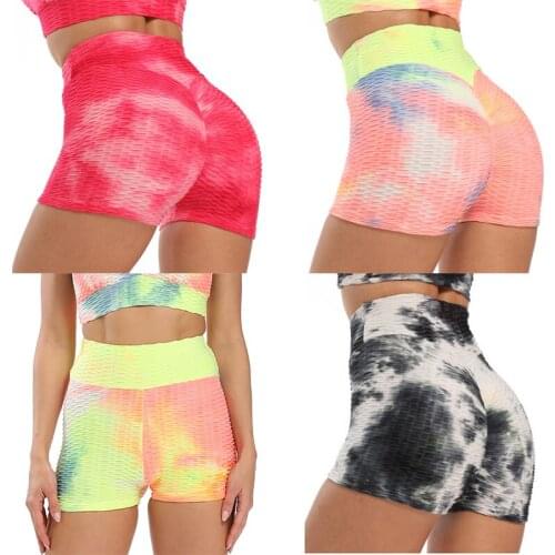 Womens Fashion Sports Fitness Yoga Shorts High Waist Solid Color Casual Stretch Elastic Running Exercise Seamless Soft Shorts