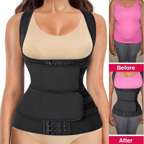 Women Waist Trainer Corset Neoprene Body Shapers Slimming Belt Modeling Strap Weight Loss Steel Boned Compression Trimmer Vest