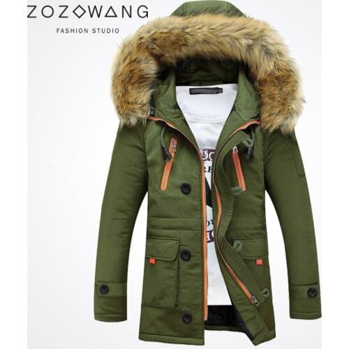 Zozowang Men's Parkas With Fur