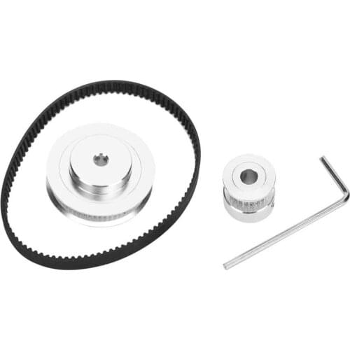 Pulley Synchronous Wheel Step Timing Pulley Aluminum 20/60 Teeth 3D Printer Parts P36 to GT2 to 6 to BF belt pulley