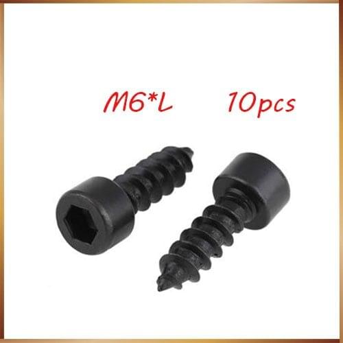 10PCS 8.8 Hexagon Socket Screw Model Self Tapping Screw Speaker Speaker M6*16/18/20/25/30/35/40/45/50