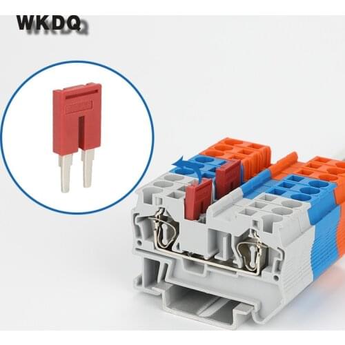 Jumper FBS2-6 Plug In Bridge for 4mm^2 wiring ST And PT DIN Rail Terminal Blocks L11/H22.8/W3.1mm 2seats Connector