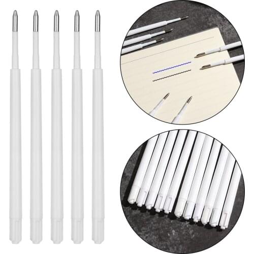 10PC Smooth Replacement Pen Lead Refills Signature Pen Ballpoint Press Pen Refills Plastic Large-capacity Pen Core Writing Tool