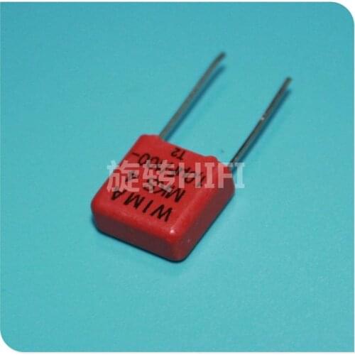10PCS RED NEW WIMA MKS4 1UF 100V 1.0UF 105/100v PCM10 hot sale Fever Audio 1000NF 105 100V