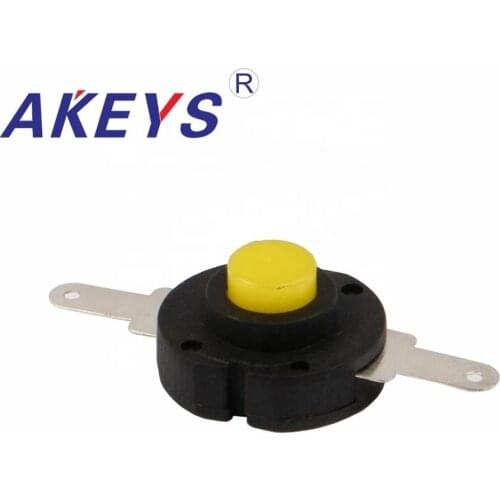 10PCS YT-1413-YK on and off Straight yellow hat flashlight switch