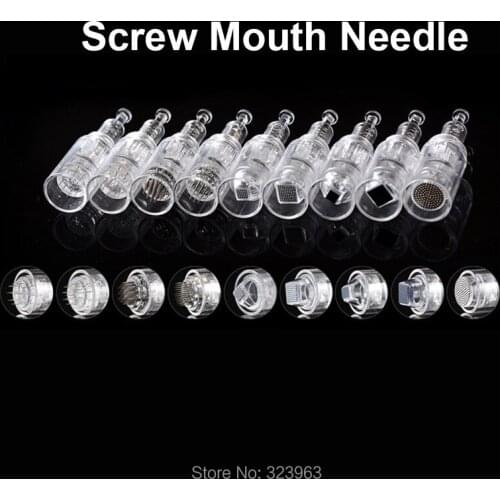 30pcs Tattoo Cartridge Needles 9/12/36/42 Pin Electric Microneedles Derma Pen PMU MTS Screw Nano MYM Needles Tip 1RL 3RL 5RL 7RL