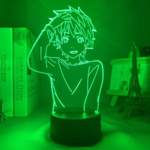 Anime 3d Lamp Led Night Light Trinity Seven Arata Kasuga for Bedroom Decor Gift Colorful Nightlight Gift