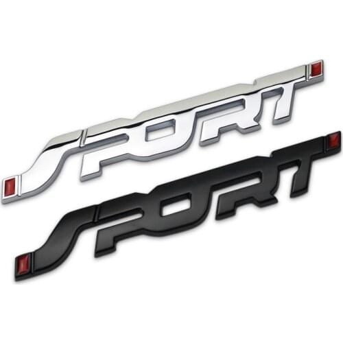 Car Sticker 3D Solid Metal Sports Logo Emblem Trunk Badge Decal For Jeep Ford Fiesta Mondeo Focus Explorer Racing Auto Styling