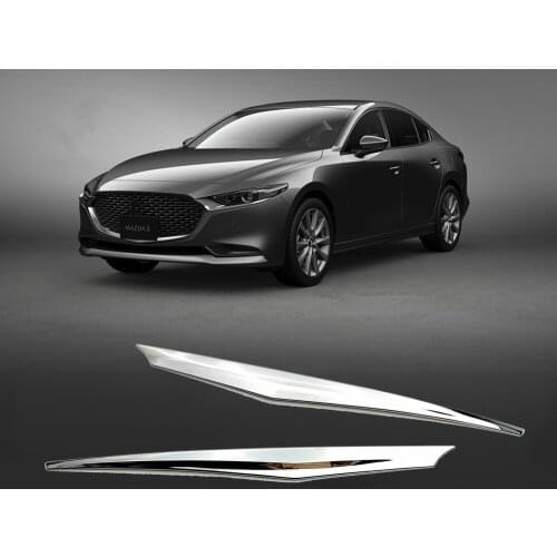 Car Accessories ABS Chrome Tailgate Trunk lid Cover Trim Strip For Mazda 3 2020
