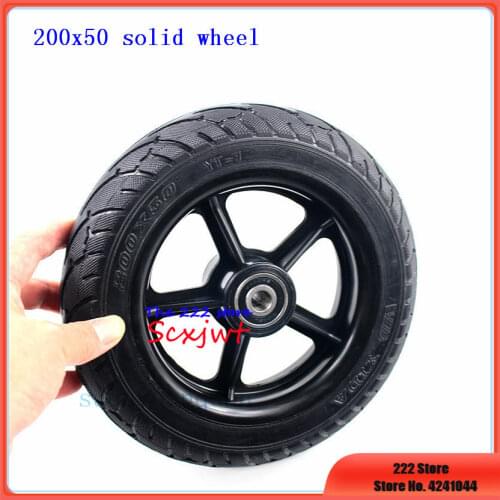 Free shipping New 8 inch Wheel Scooter solid tyres 200x50 wheels electric wheel hub non-pneumatic tires for Electric Scooter