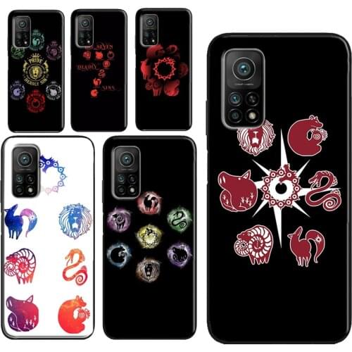 Nanatsu no Taizai Seven Deadly Sins Symbol Case For Xiaomi Mi 11 Note 10 Lite Mi 11 Ultra 10T Pro Cover For POCO X3 Pro M3 F3