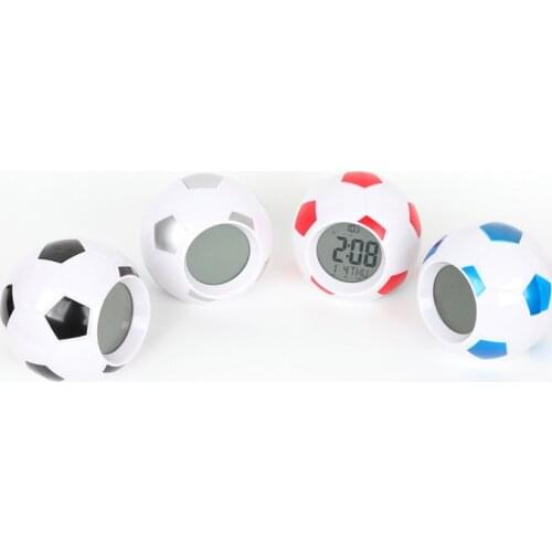 Football Digital Alarm Clock LED Night Light Kids Bedroom Table Lamp Office Travel Table Clock Nightlight Home Decoration