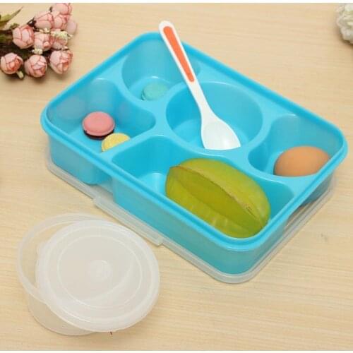 Baby Kids Food Bowl Bento Food Container Video Show with Soup Bowl Portable Children School Dinnerware Food Storage Container