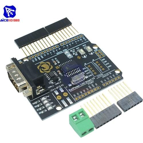 Diymore MCP2515 CAN Bus Module SUB-D Connector Standard UART IIC SPI LED Indicator Controller CAN for Arduino DC 4.8-5.2V