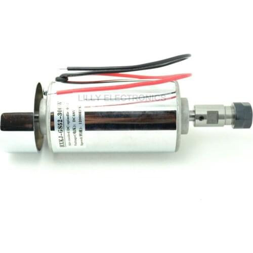 DC Spindle Motor 52mm 300w 3000~12000R CNC Engraver 12V-48V Cutter Marker w/ Fan