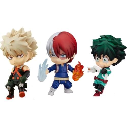 My Hero Academia Anime Action Figure Todoroki Shoto 1112 Midoriya Izuku 686 Bakugou Katsuki 705 Toy Set Gift Doll Model Figurine