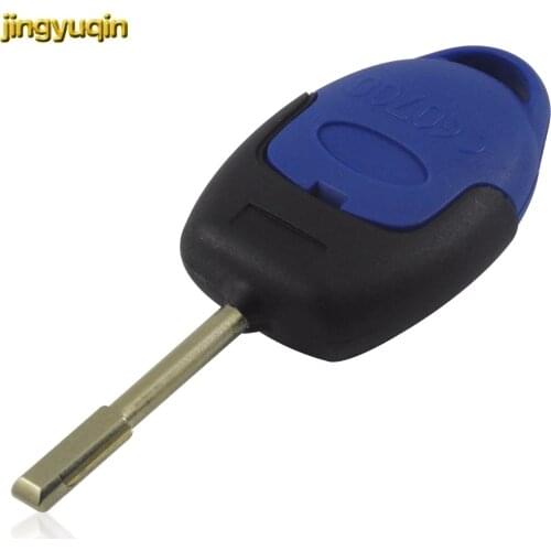 Jingyuqin 3 Buttons Transit Connect Set Remote Car Key Shell For Ford Transit Blue Auto Key Case Cover Fob Styling No Logo
