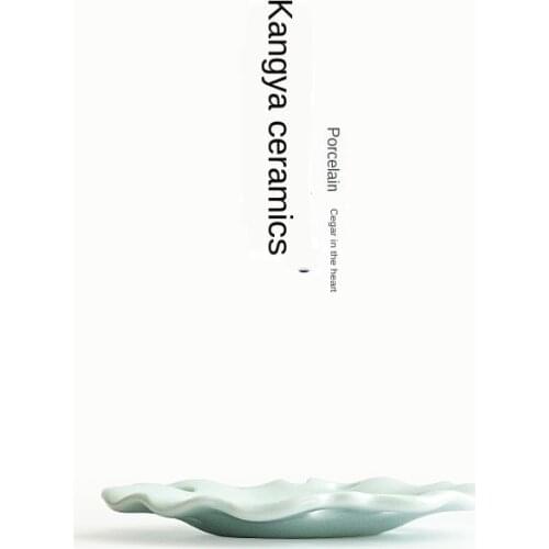 Ceramic Cup Mats Tea Cup Saucer KungFu Tea Ceremony Accessories Celadon Grease White Unglazed Glaze Insulation Porcelain Coaster