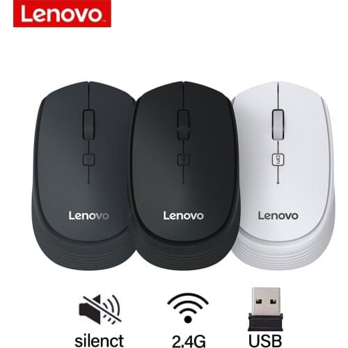 Lenovo M202 Wireless Mouse USB Connection 2.4GHz Wireless Mini Notebook Computer Mice 1600dpi Mute Mous For PC Laptop