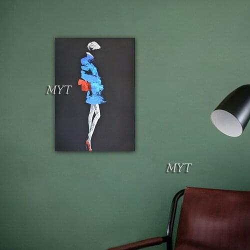 Wall Art 100% Handpainted Women Picture Draw Morden Oil Paintings on Canvas Wall Pictures For Live Room Home Decor No Framed