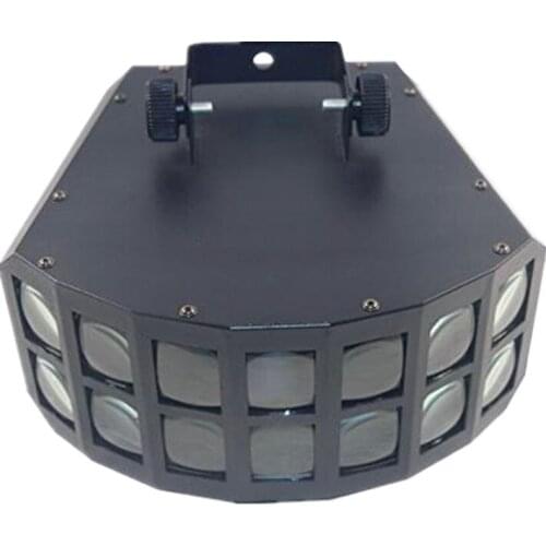 Niugul LED Disco Double Butterfly Effect Light For KTV Club Party Disco,RGBW Beam LED Stage Lights, Wedding Home Party DJ Light