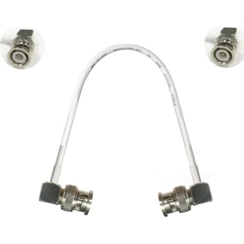NEW 1PC BNC male right angle to BNC male right angle plug 15cm 30cm 50cm low loss high quality for wifi antenna anti-corrosive