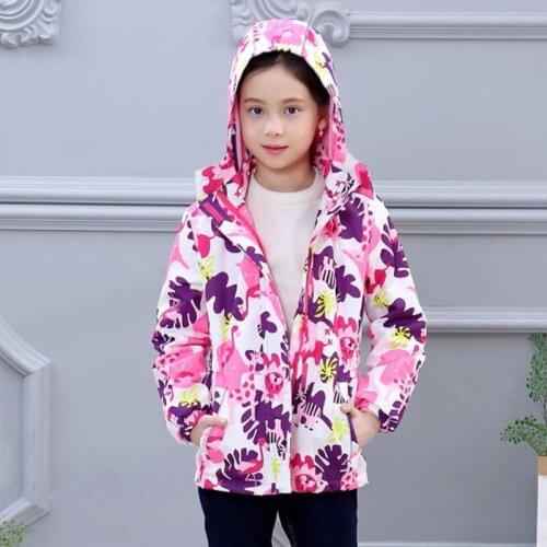 New 2019 spring autumn children girls jackets baby girls jackets double-deck waterproof windproof sport casual jacket