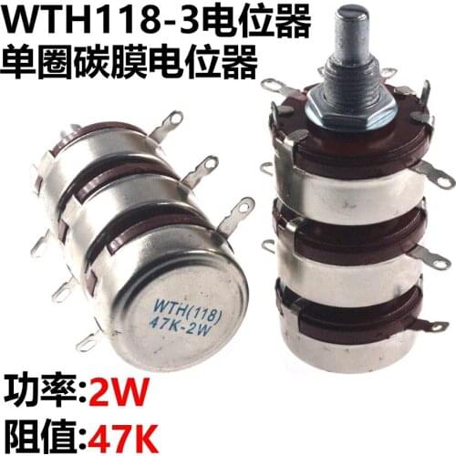 New WTH118 2W 47K WTH(118) 3 layer dual Potentiometer triple potentiometer