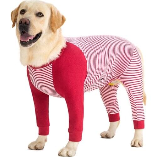 Large dog clothing / full coverage dog pajamas / lightweight pullover large puppy pajamas / dog pajamas