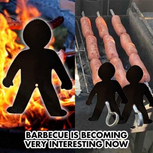 Roasting Stick Skewer Stick Women Men Shaped Heat-resistant Lightweight Camp Fire Roasting BBQ Stick for Outdoor гриль пресс