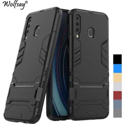 For Cover Samsung Galaxy A40s Case 6.4" Shockproof Hybrid Stand Silicone Armor Case For Samsung Galaxy A40s Cover SM-A3050 Case