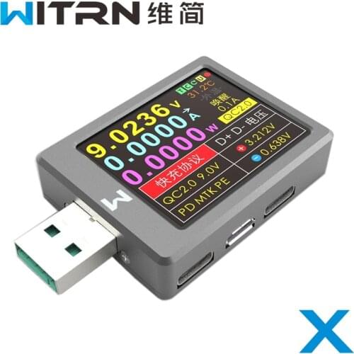 QC4+PD3.02.0 PPS Fast Charging Protocol Capacity of USB Tester for WITRN-X-MFI Current Voltmeter