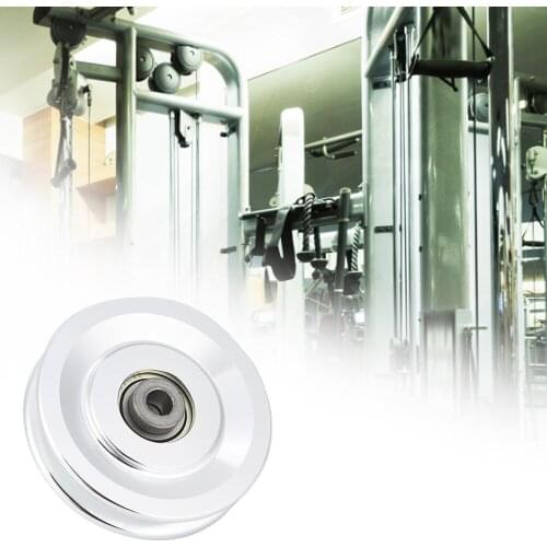 90MM/3.5 inch Pulley Fitness Pulley Bearing Pulley Fitness Rubber Bearing Pulley Nylon Bearing Pulley Wheel Fitness Equipment