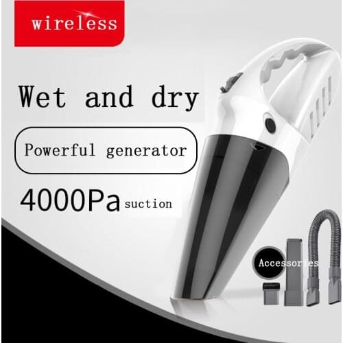 Handheld car vacuum cleaner, powerful car cleaning wet and dry mini car vacuum cleaner wireless vacuum cleaner Home vacuuming