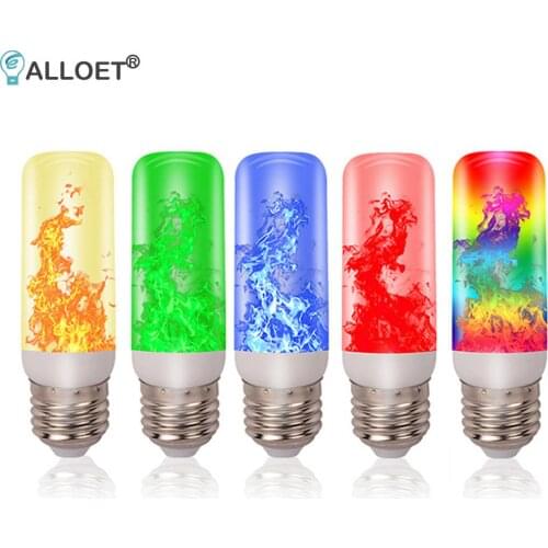 LED Flame Bulb Light Simulation Flickering Flame E27/E26 Corn Bulb Atmosphere Lamp Bar KTV Decorations