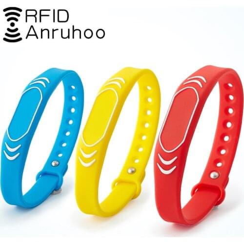 5PCS EM4100 Access Control Wristband RFID TK4100 Smart Chip Ring 125Khz Read Only Key Badge ID Waterproof Token