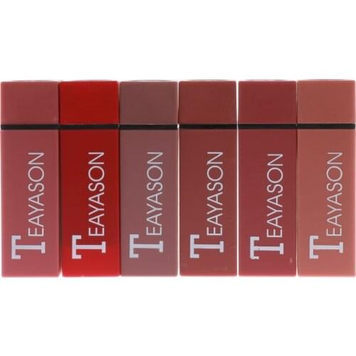 6Pcs/Set Waterproof Long Lasting Matte Professional Lipstick Lip Gloss Makeup Pencil for Women Fashion Beauty Lips Makeup Set