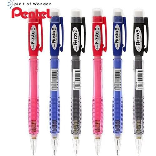 12 Pcs/Lot Japan Pentel AX107 0.7mm Color Mechanical pencil with eraser 3 colors Office & School Supplies