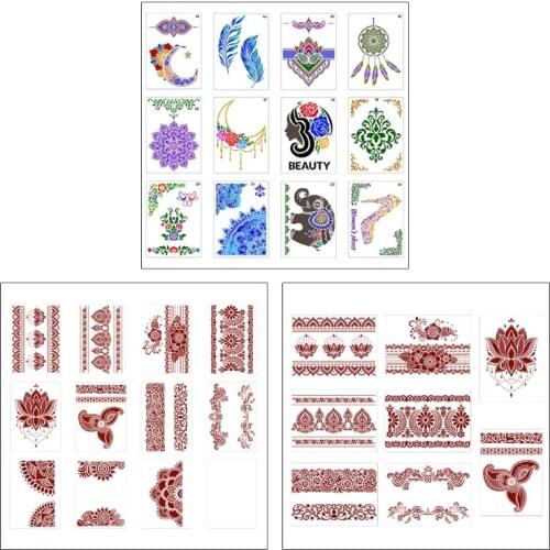 12PCS Portable Vintage Lace Stencil Personalize Graffiti Template for Children