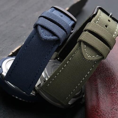 19mm 20mm 21mm 22mm Green Black Nylon Leather Watch Strap Canvas Watch band For IWC PORTUGIESER CHRONOGRA Mark Bracelet