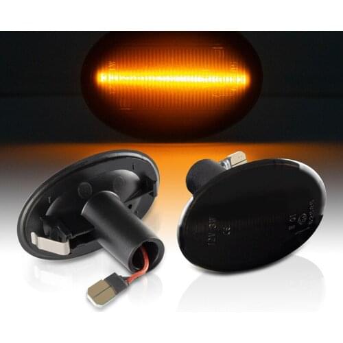 2Pcs Led Dynamic Amber Side Marker Turn Signal Indicator Repeater Light Sequential Blinker For MINI Cooper R55 R56 R57 R58 R59