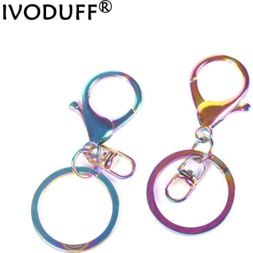 5x Snap Hook Hanging Bags in Rainbow Color, Lobster Hook For Decoration Bag Toys